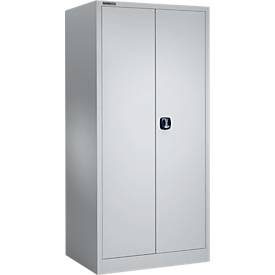 Schäfer Shop Select Materialschrank MSI 2609, Belastb. 50 kg je Boden, H 1935 mm, weissaluminium/weissaluminium