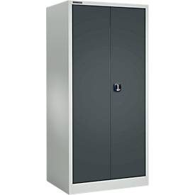 Schäfer Shop Select Materialschrank MSI 2609, Belastb. 50 kg je Boden, H 1935 mm, lichtgrau/anthrazitgrau
