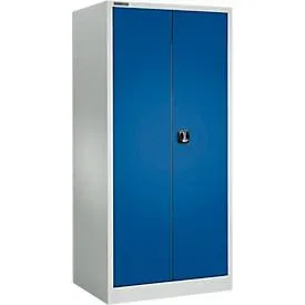 Schäfer Shop Select Materialschrank MSI 2609 S, B 950 mm, lichtgrau/enzianblau