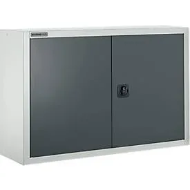 Schäfer Shop Select Aufsatzschrank MS 8409i, B 950 x T 400 x H 800 mm, 1 Boden, Stahl, lichtgrau RAL 7035/anthrazitgrau RAL 7016