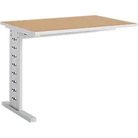 Schäfer Shop Select Ansatztisch Moxxo IQ, Rechteck, C-Fuss, B 1000 x T 600 x H 735 mm, Buche-Dekor