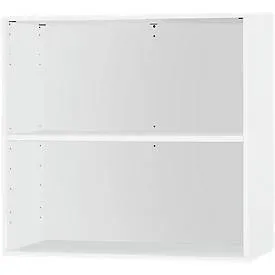 Schäfer Shop Select Anstell-/Aufsatzregal, 2 OH & 1 Fachboden, B 800 x T 420 x H 726 mm, weiss
