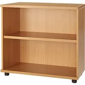 Schäfer Shop Select Anstellregal, aus Holz, 2 Fachböden, B 800 mm x T 421 x H 750 mm, Buche