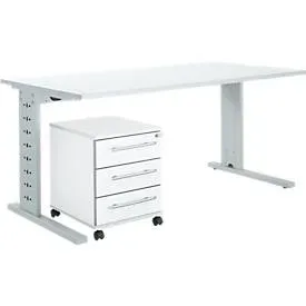 Schäfer Shop Select Büromöbelset 2-tlg. Moxxo IQ Schreibtisch B 1600 x T 800 mm, C-Fuss