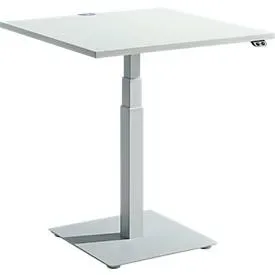 Schäfer Shop Select Beistelltisch FLEXXAS, elektrisch höhenverstellbar, ergonomisch, B 800 mm, lichtgrau