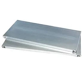 Schäfer Shop Select Fachböden, für Materialschränke ohne Mitteltrennwand & mit B 950 mm, bis 50 kg, B 950 x T 500 mm, verzinkter Stahl, silber
