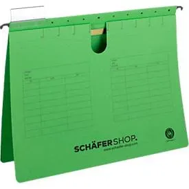 Schäfer Shop Select Hängehefter, für Formate bis Din A4, Heftzunge oben, grün