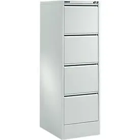 Schäfer Shop Select Hängeregistraturschrank MS iCONOMY, Stahl, 1-bahnig, offener Rahmen, B 425 mm, lichtgrau RAL 7035
