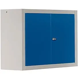 Schäfer Shop Select Hängeschrank MS 750, B 750 x T 320 x H 600 mm, weissaluminium/enzianblau