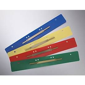 Schäfer Shop Select Heftstreifen, PP, farbsortiert, DIN A4, Metall-Deckleiste