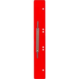 Schäfer Shop Select Heftstreifen, PP, rot, DIN A4, Metall-Deckleiste