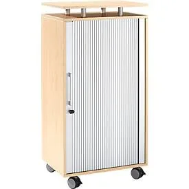 Schäfer Shop Select Hochcontainer mit Rollen, abschliessbar, B 600 x T 420 x H 1178 mm, Ahorn