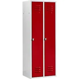 Schäfer Shop Select Kleiderspind, mit 2 Abteilen, Drehverschluss, Tür rot