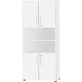 Schäfer Shop Select Kombischrank SET UP, 6 OH, weiss/weiss