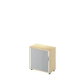 Schäfer Shop Select Querrollladenschrank LOGIN, 2 Ordnerhöhen, abschliessbar, B 800 x T 420 x H 744 mm, Ahorn-Dekor