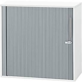 Schäfer Shop Select Querrollladenschrank Start Off, 2 OH, abschliessbar, B 800 x T 420 x H 744 mm, Holz, weiss