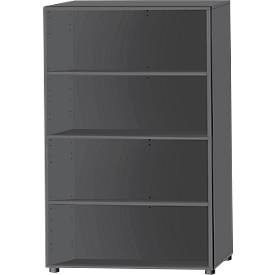 Schäfer Shop Select Regal, 4 OH, B 800 x T 420 x H 1514 mm, graphit