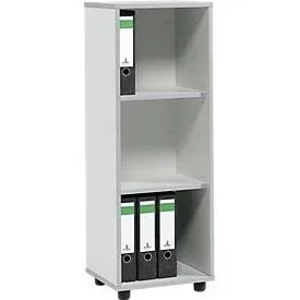 Schäfer Shop Select Regal MOXXO IQ, Holz, 3 Fächer, 3 OH, B 401 x T 362 x H 1115 mm, lichtgrau