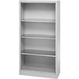 Schäfer Shop Select Regalschrank MS, 4 OH, B 800 x T 400 x H 1584 mm, Stahlblech, Weissaluminium