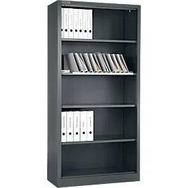 Schäfer Shop Select Regalschrank MS, 5 OH, B 800 x T 400 x H 1935 mm, Stahlblech, Basaltgrau