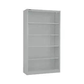 Schäfer Shop Select Stahlregal MS iCONOMY, 5 Ordnerhöhen, B 950 x T 400 x H 1935 mm, weissaluminium RAL 9006