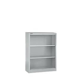 Schäfer Shop Select Stahlregal MS iCONOMY, 3 Ordnerhöhen, B 800 x T 400 x H 1215 mm, weissaluminium RAL 9006