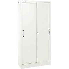 Schäfer Shop Select Schiebetürenschrank, 5 Ordnerhöhen, B 1200 mm, weiss RAL 9003
