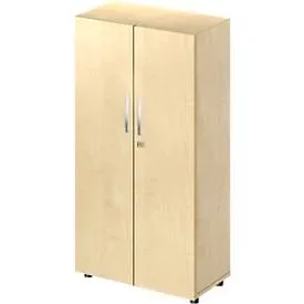 Schäfer Shop Select Schrank LOGIN, 4 Ordnerhöhen, B 800 x T 420 x H 1514 mm, Ahorn Dekor/Ahorn Dekor