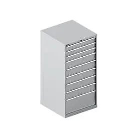 Schäfer Shop Select Schubladenschrank 36-36, 9 Schübe, bis 75 kg, B 717 x T 725 x H 1450 mm, weissalu