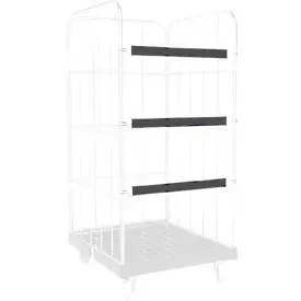 Schäfer Shop Select Spannband gummitex® BASIC, für Rollboxen ADB BASICline, Spannweite 750 mm, 2 Drahthaken, UV-beständig, L 520 x B 50 mm, PE-Fasern & Gummi, dunkelgrau