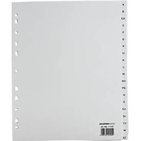 Schäfer Shop Select Sparset Ordner-Register, Buchstaben A-Z, A4 Halbformat, jeweils 12 Sätze, grau