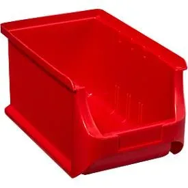 Schäfer Shop Pure Sichtlagerkasten Serie Base 3, PP, B 150 x T 235 x H 125 mm, 2.9 l, rot, 10 Stück