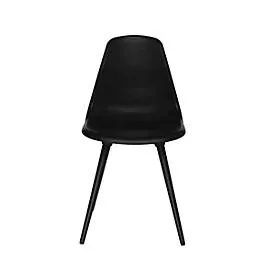 Schalenstuhl Topstar® T 2020, 4-Fuss, desinfektionsmittelbeständig, ohne Armlehnen, schwarz/schwarz
