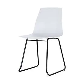 Paperflow Besucherstuhl CUBE Weiss 2 Stück