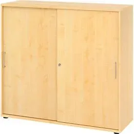 Hammerbacher Schrank V1753S/3/3/BS Ahorn 120 x 40 x 110 cm