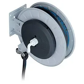 Schlauchaufroller CEMO, Stahlblech, lackiert, für AdBlue® und Wasser, offen, max. 10 bar, Schlauchlänge 8m, Ø 19 mm