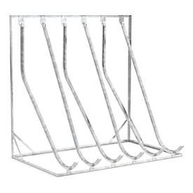 Schräghochparker WSM, 1-seitig, für Reifen bis B 60 mm, B 2100 x T 1467 x H 2010 mm, Stahl verzinkt, 6 Einhängeplätze