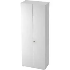 Schrank TOPAS LINE, Garderobenschrank, 6 Ordnerhöhen, B 800 mm, weiss