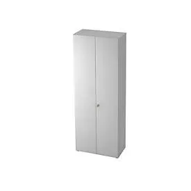 Schrank TOPAS LINE, Garderobenschrank, 6 Ordnerhöhen, B 800 mm, lichtgrau