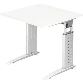 Hammerbacher Schreibtisch US08 80X80CM Weiß