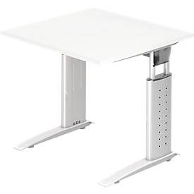 Hammerbacher Schreibtisch US08 80X80CM Weiß
