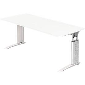 Hammerbacher Schreibtisch US19 180X180CM Weiß Weiß