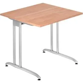 Schreibtisch Office Braun Holz 80 cm - Farbe: Nussbaum - Material: Holzwerkstoff - Schreibtisch