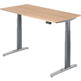 Schreibtisch Office Braun Holz 160 cm - Farbe: Eiche Dekor - Material: Holzwerkstoff - Schreibtisch