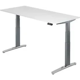 Schreibtisch Office Weiss Holz 180 cm - Material: Holzwerkstoff - Schreibtisch