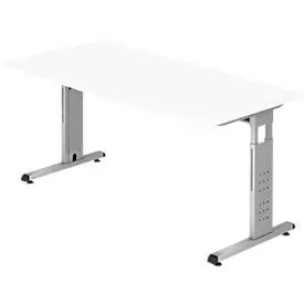 Schreibtisch Office Weiss Holz 160 cm - Material: Holzwerkstoff - Schreibtisch
