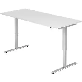 Schreibtisch Office Weiss Holz 180 cm - Material: Holzwerkstoff - Schreibtisch