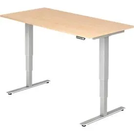 Hammerbacher Sitz-Stehschreibtisch XDSM Ahorn 1.600 x 800 x 635 mm