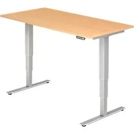 Hammerbacher Sitz-Stehschreibtisch XDSM Buche 1.600 x 800 x 635 mm