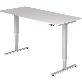 Hammerbacher Sitz-Stehschreibtisch XDSM Lichtgrau 1.800 x 800 x 635 mm